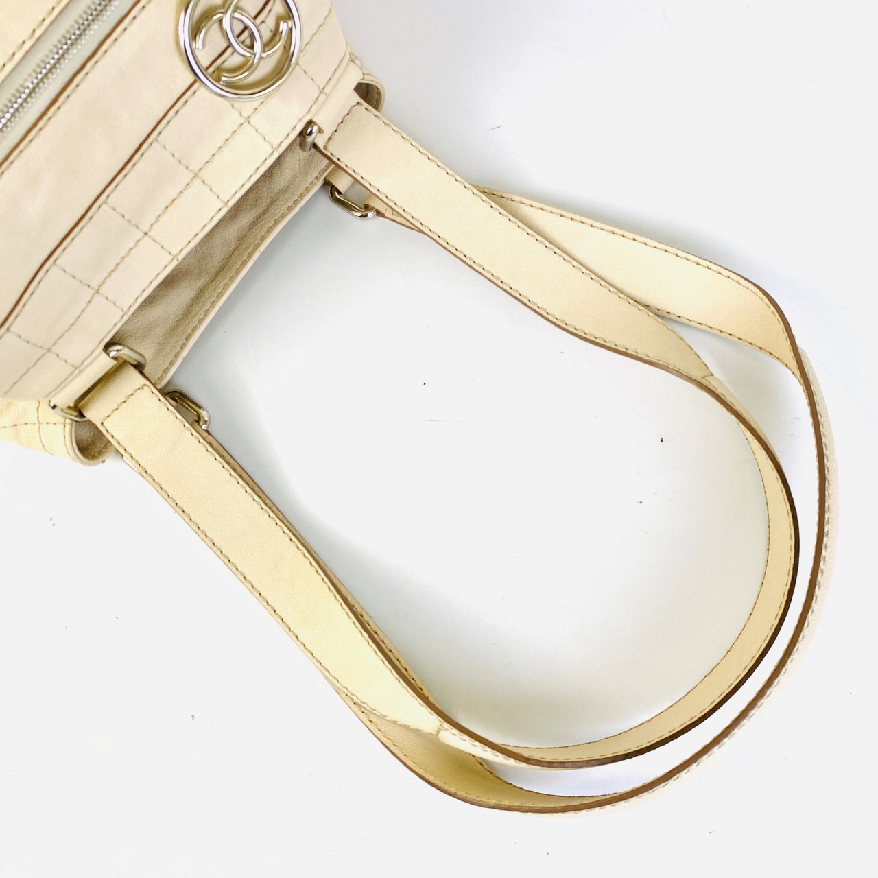 【最終処分SALE】シャネル チョコバートートバッグ ベージュ K-6278