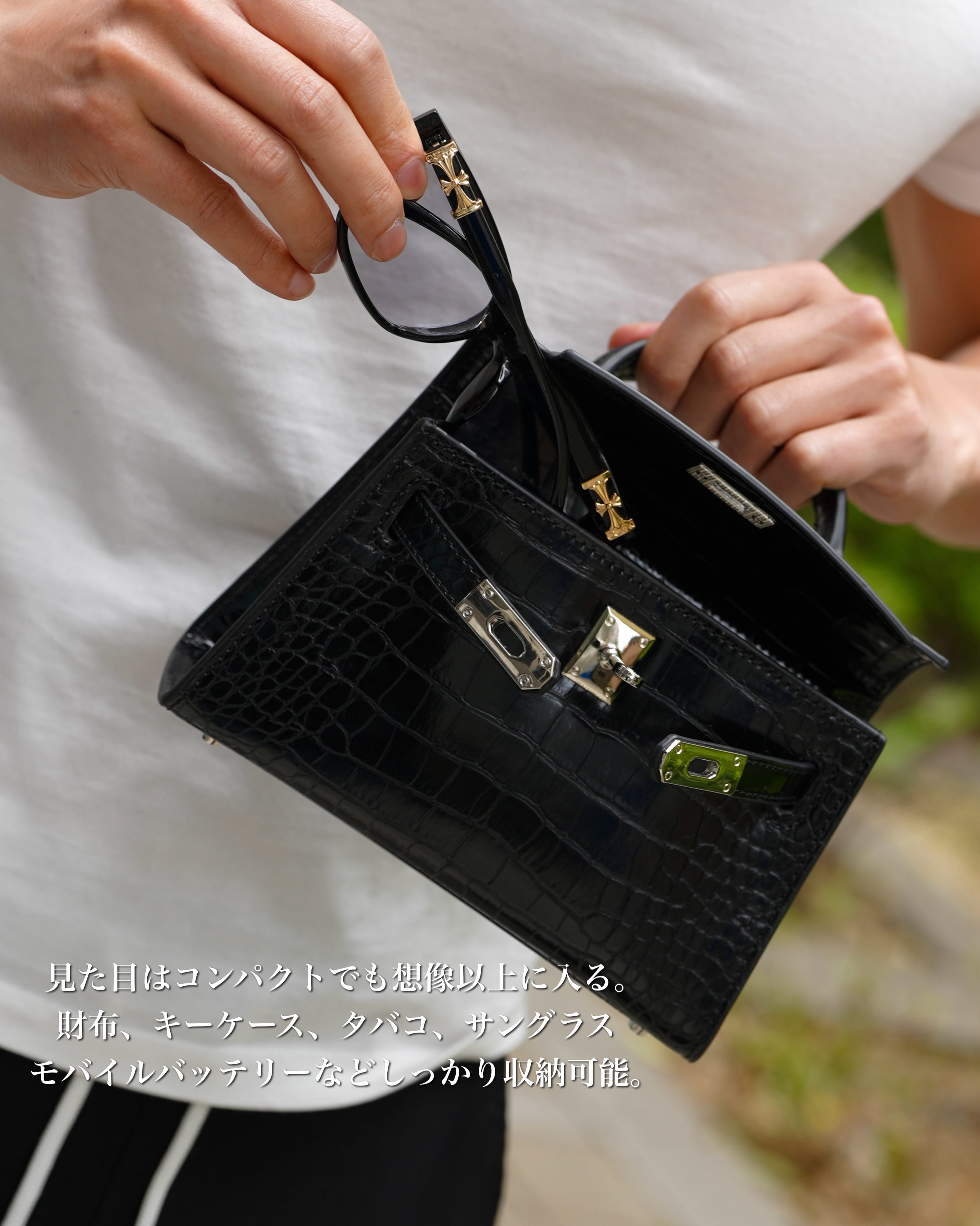 追加予約》LUXURY CROCO MINI BAG ベルト付き【BLB-26001】 | BELINDA