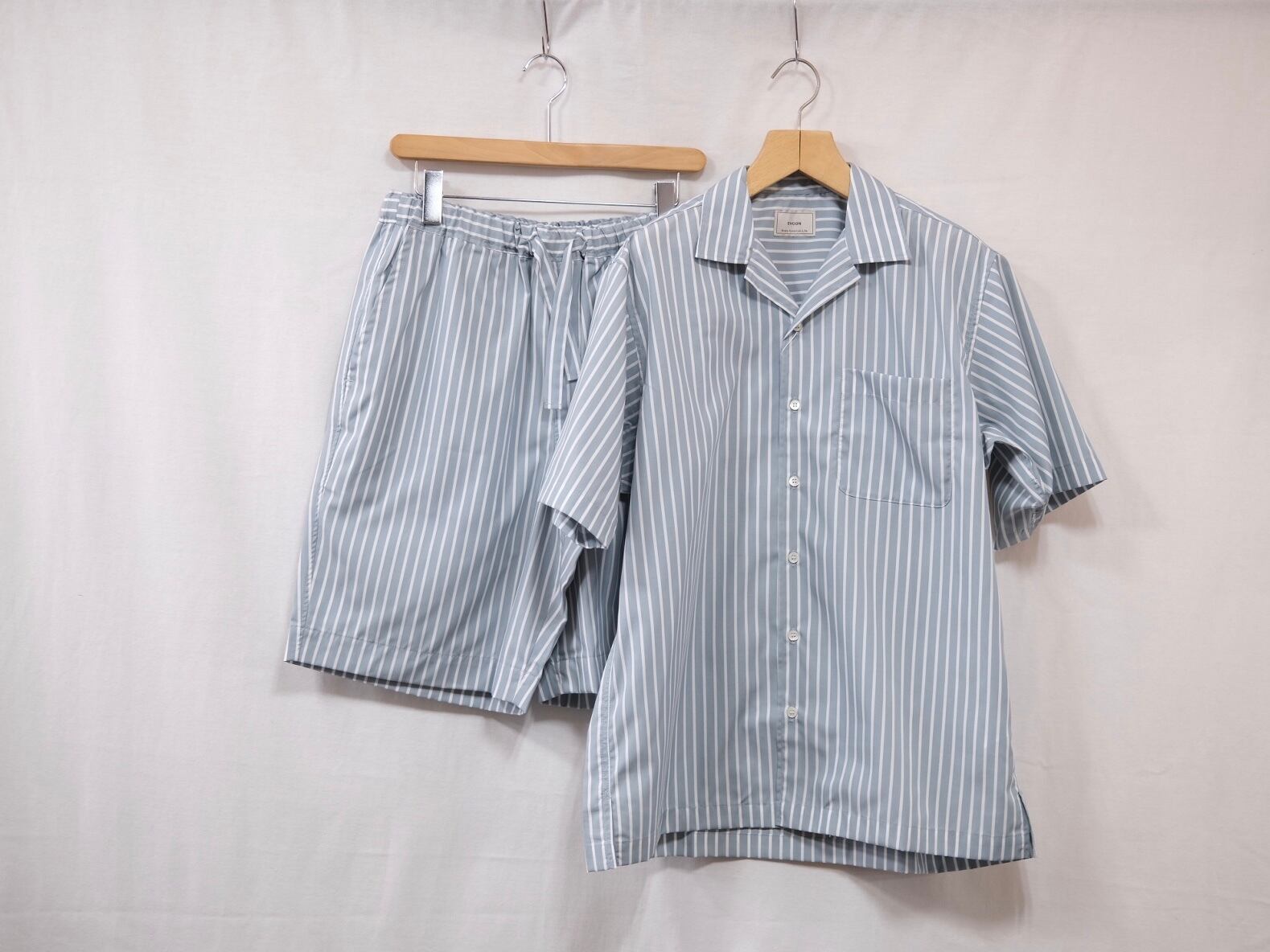 EVCON” SLEEPING SHIRT SET UP GRAY STRIPE” | Lapel online store