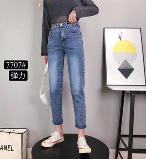 ストレッチデニムテーパードパンツ　ASF2403-7707