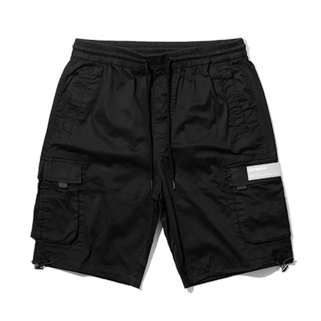 SALE 【HIPANDA ハイパンダ】メンズ ショート カーゴパンツ MEN'S SHORTS CARGO PANTS / BLACK