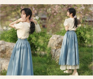 Once upon a time〜おとぎ話のコルセットスカート&ブラウスセットⅡ 半袖〜 M25207