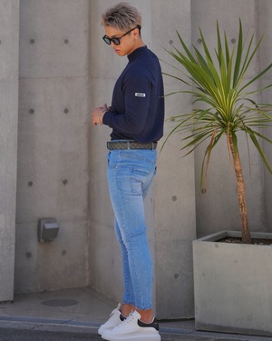 MOCK NECK PULL OVER【BEL-M-028】