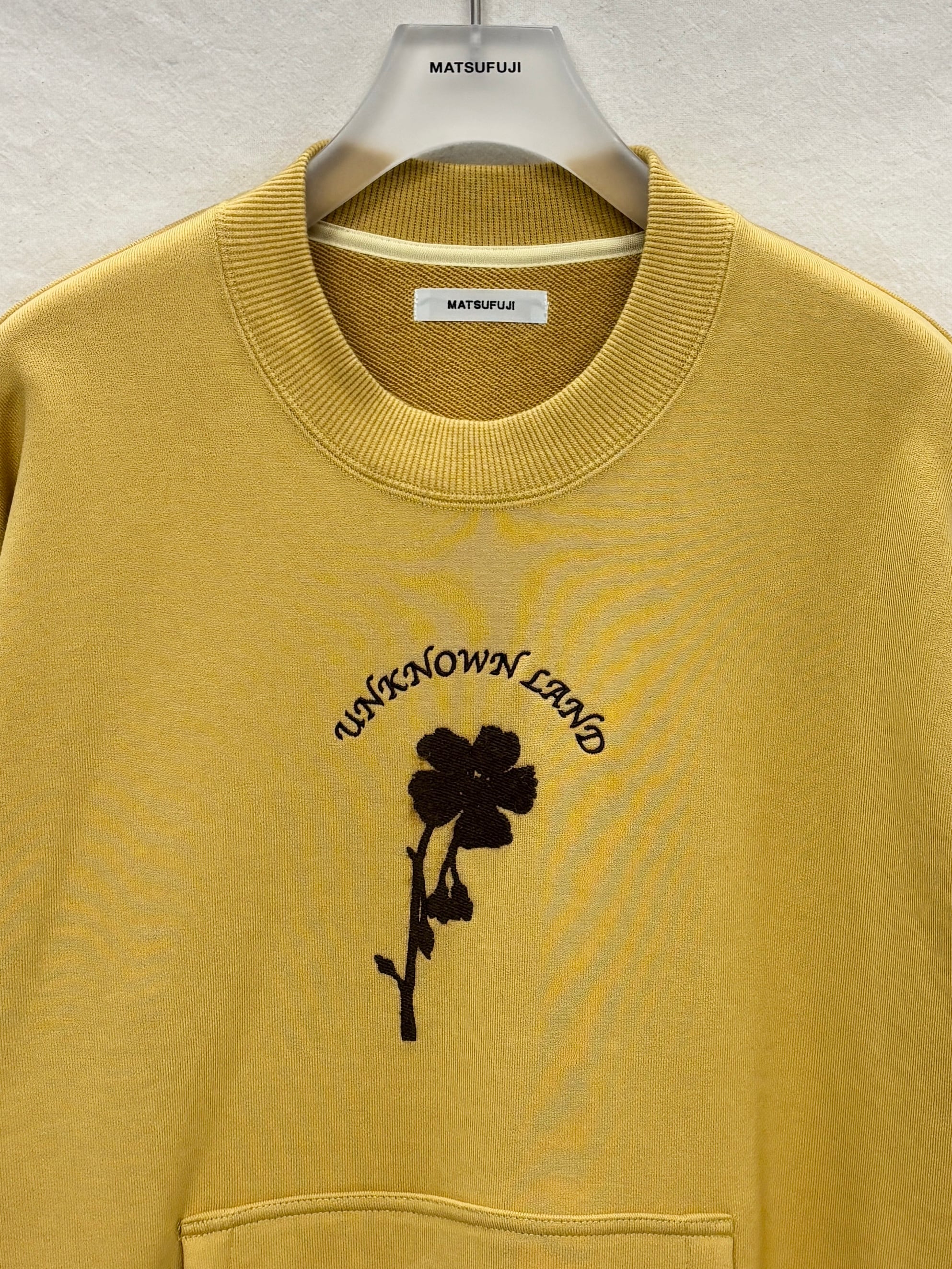 MATSUFUJI / Embroidery Sweat Shirt (YELLOW) | THE MODERN AGE