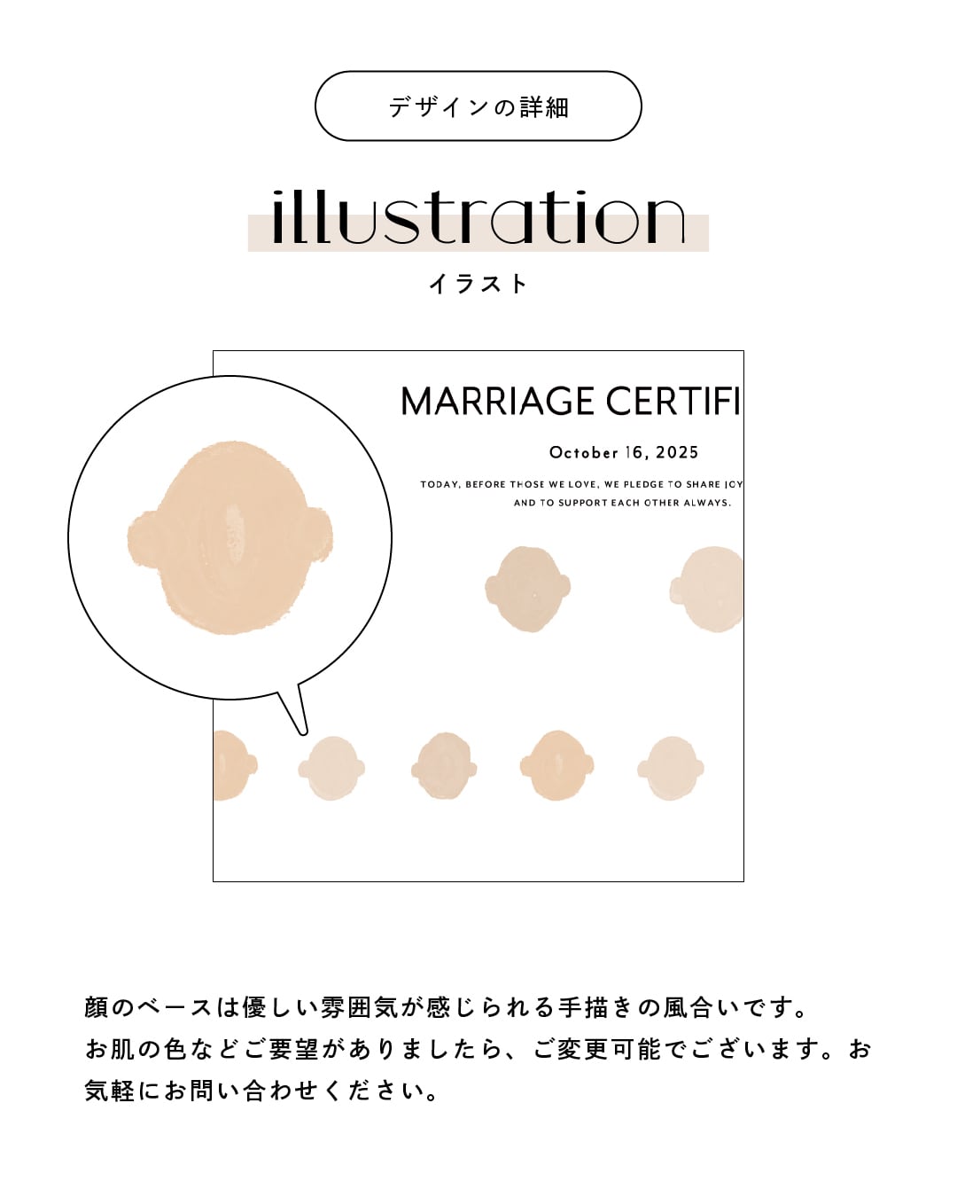 寄せ書きボード | 結婚証明書 | 似顔絵 | yb2 | studio POPPY | 結婚式