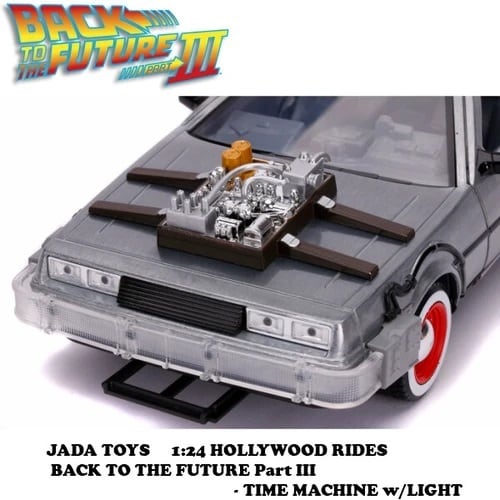 1:24 BACK TO THE FUTURE PART III - TIME MACHINE W/LIGHT 【バック