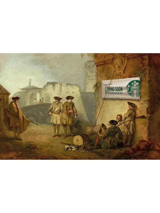 肖像画 「スターバックス カミングスーン」 / Historical Portrait "Starbucks Coming Soon"