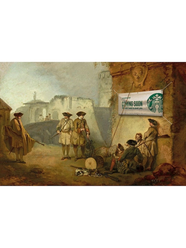 肖像画 「スターバックス カミングスーン」 / Historical Portrait "Starbucks Coming Soon"