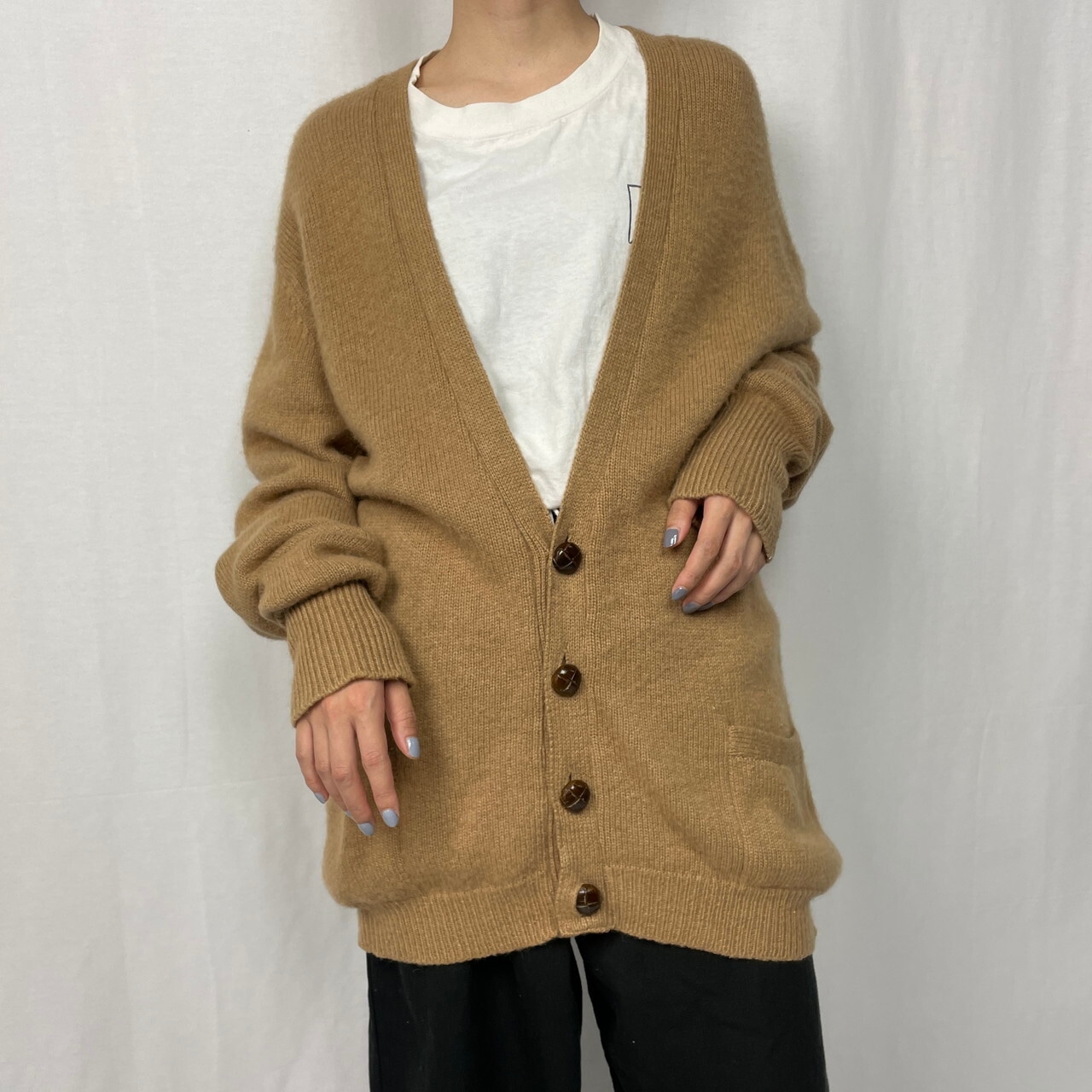 70年代 スコットランド製 Peter Scott キャメルヘア ウールニット  