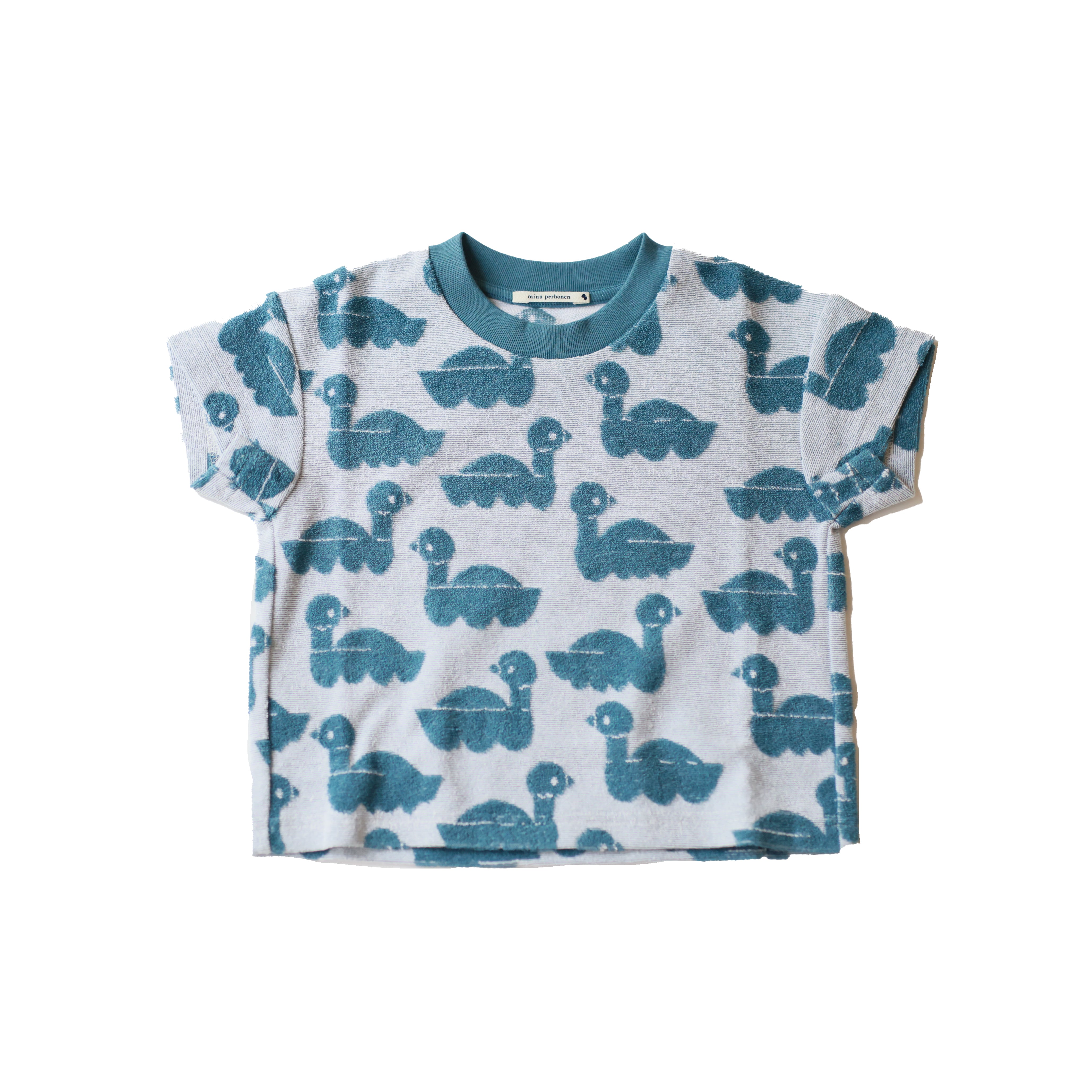 mina perhonen / sea birds カットソー / blue / 110,120,130cm