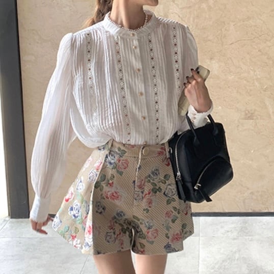 Floral jacquard shorts(花柄ジャガードショートパンツ) | ADORABLE