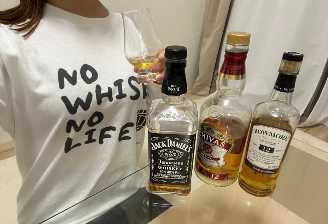 NO WHISKY NO LIFE T-shirt【white】 | NWNL【あんらいウイスキー