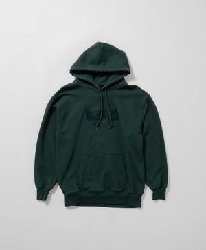 Needle punch hoodie -green <LSD-BC3T9>