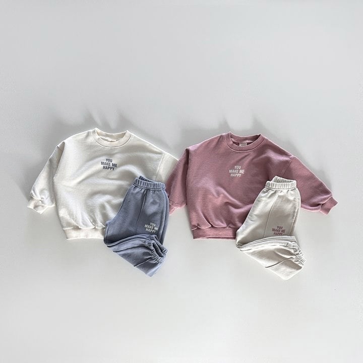 【BABY&KID】YOU MAKE ME HAPPYセットアップ