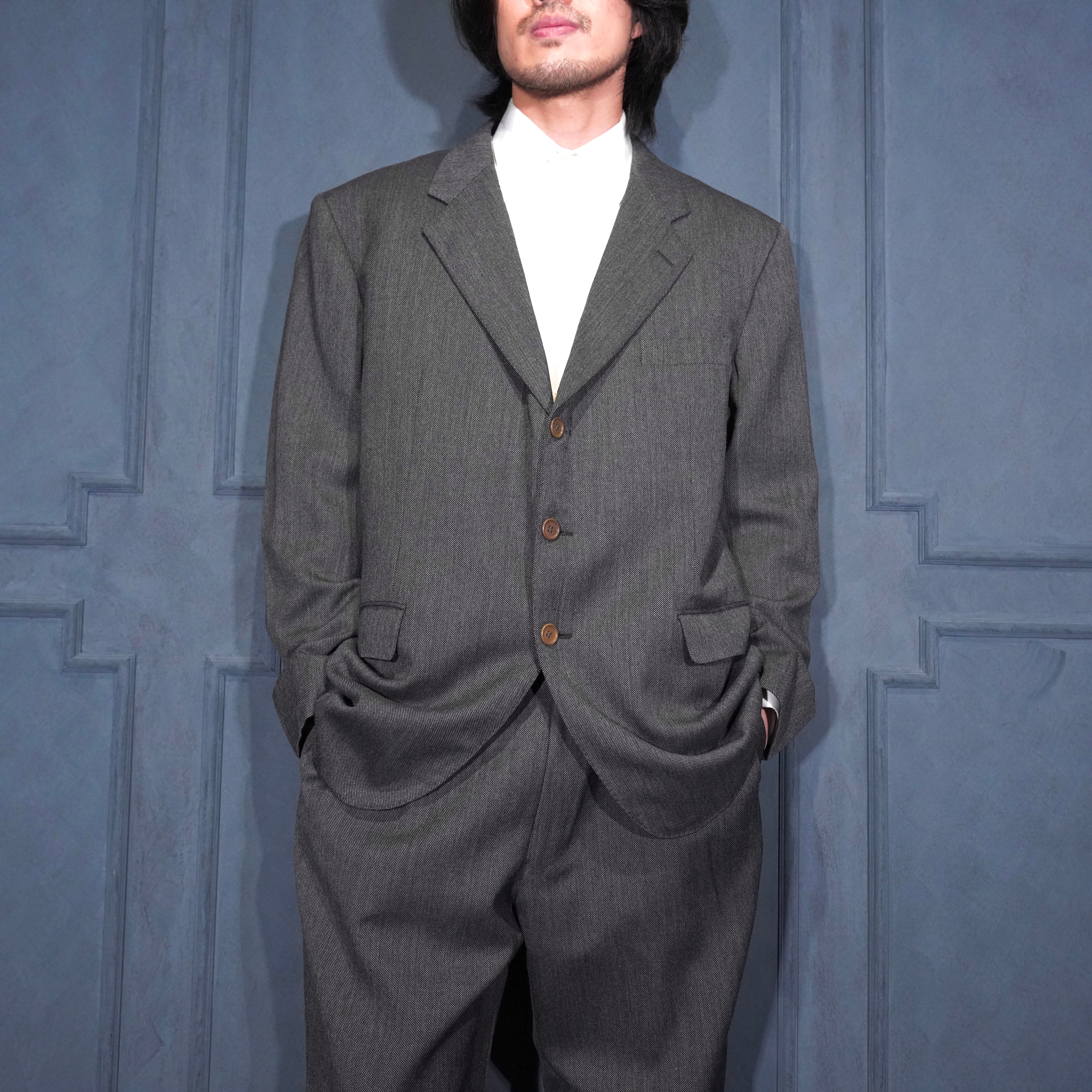 EU VINTAGE Sir Wilson WOVEN DESIGN WOOL SET UP SUIT/ヨーロッパ古着