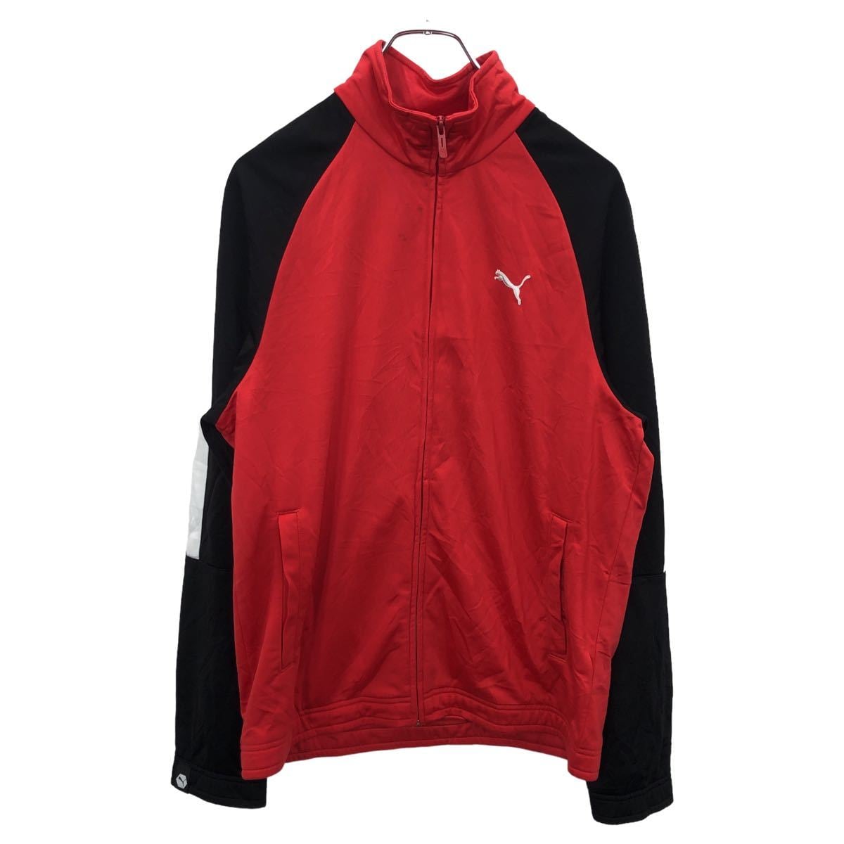 PUMA トラックジャケット Sサイズ プーマ レッド ラグラン ジャージ