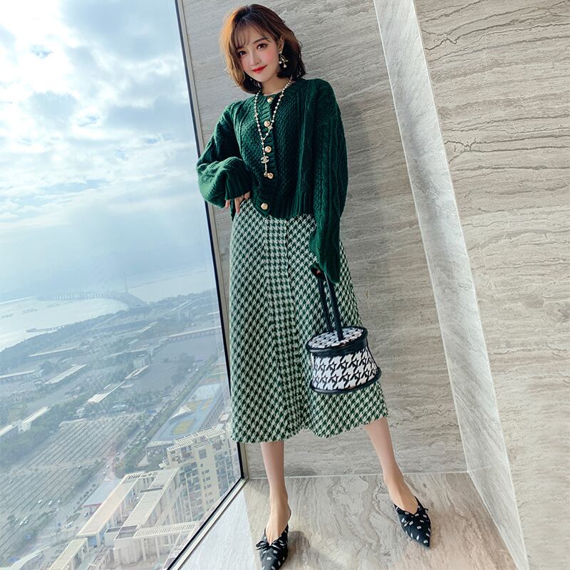 ツィードAラインスカート スプリング 春物 MIUCO79563287612