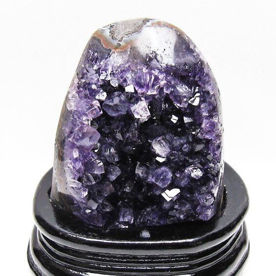 アメジスト クラスター ウルグアイ産 原石 amethyst 一点物 台座付属 182-8056