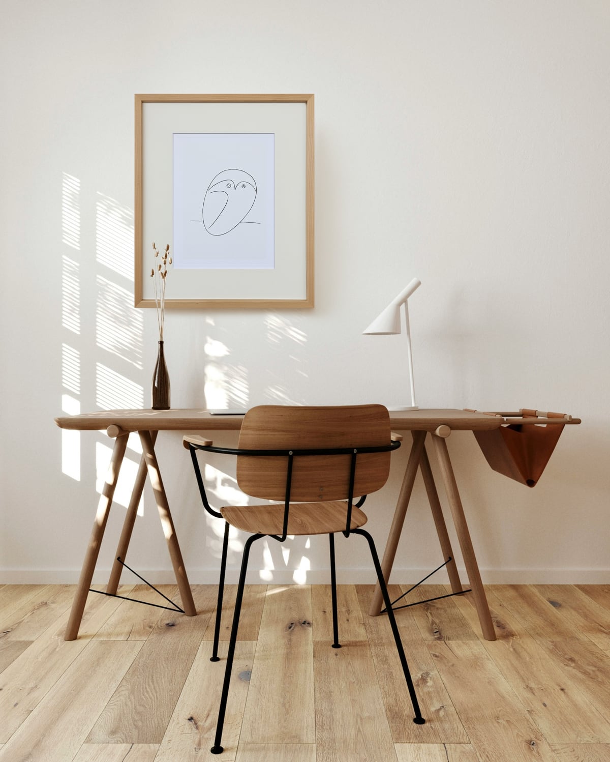 額縁付き] パブロ・ピカソ「Le petit cochon（子ブタ）」ナチュラル