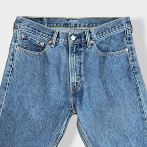 【LEVI'S】505 デニム ジーパン ジーンズ テーパード ジッパーフライ W33 L34 リーバイス US古着