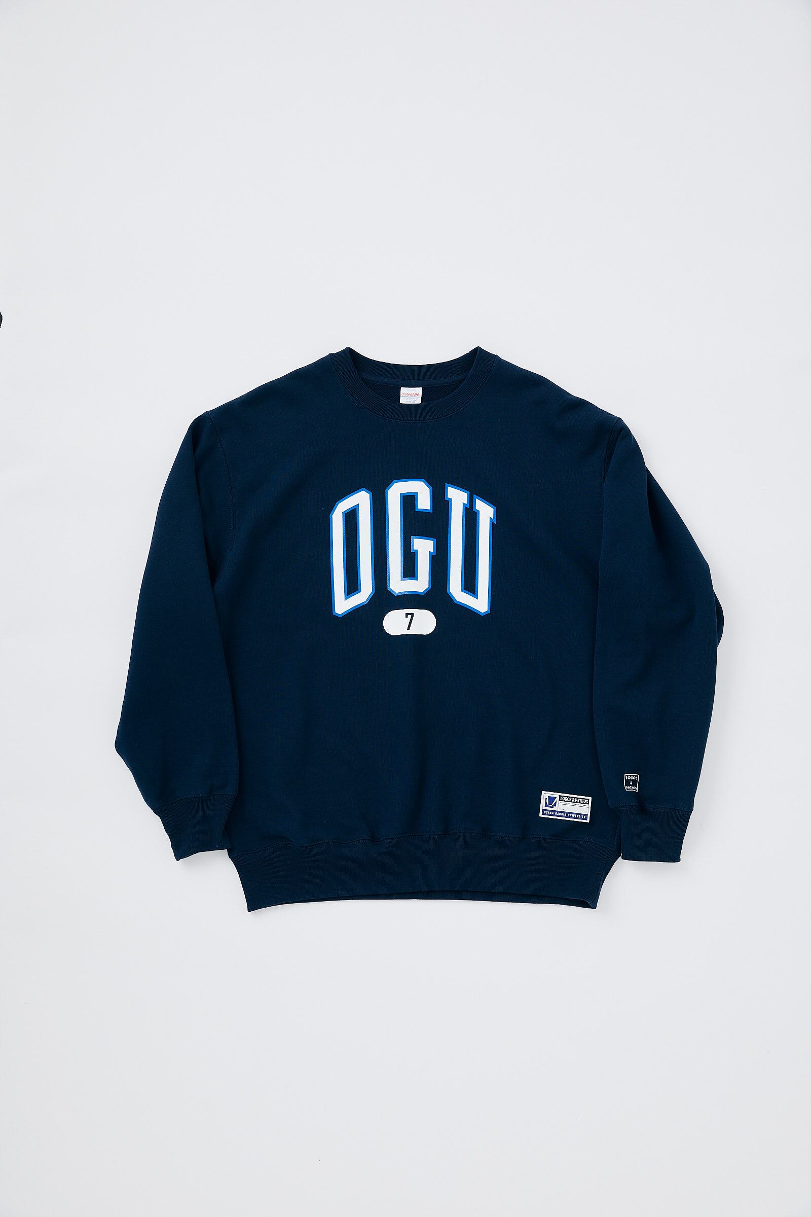 25AW OSAKA GAKUIN UNIV SWEAT（navy × white） | STANDSEVEN