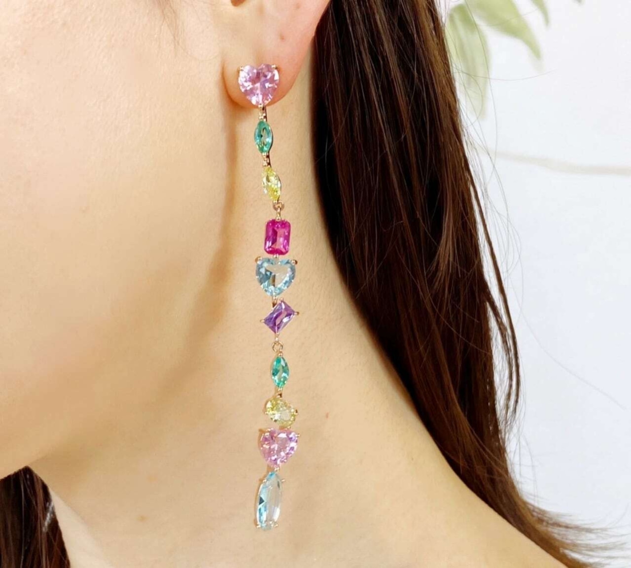 チェーンビジュー( ピアス / イヤリング)