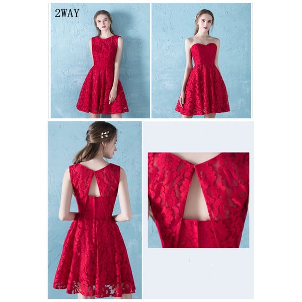 パーティードレス ドレス 袖なし パーティドレス 結婚式 ワンピース