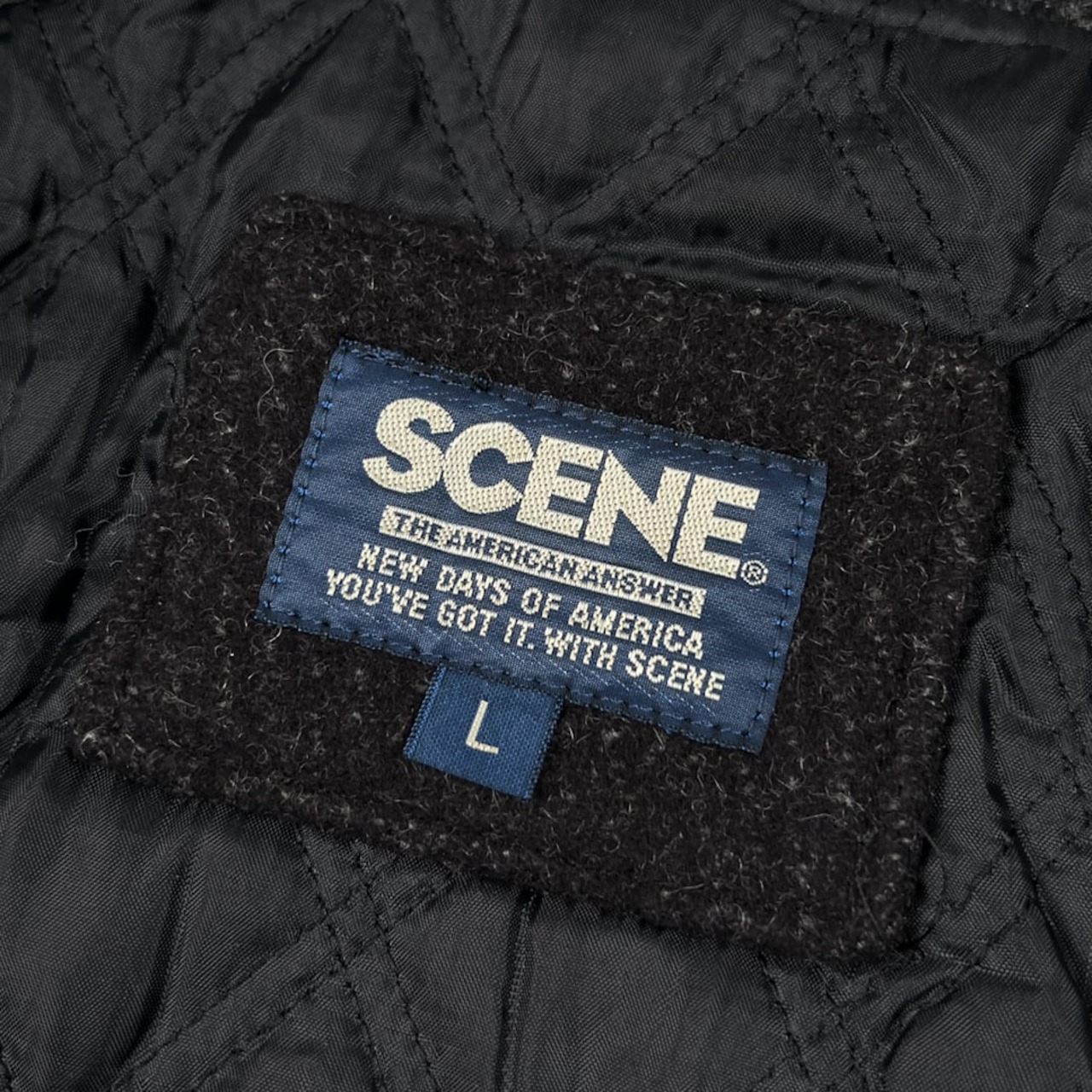 美品 90s 00s SCENE シーン ダッフルコート サイズ L /チャコールグレー/オールド/ビンテージ/VAN JAC