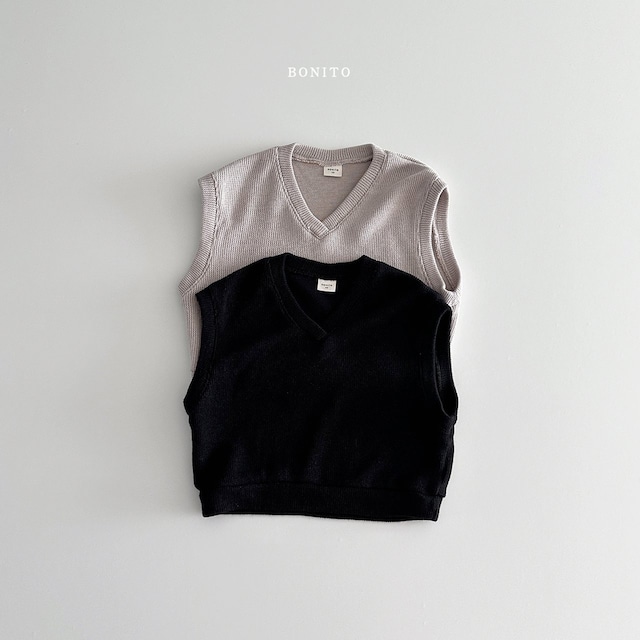 【即納】BONITO knit vest 24sp (韓国子供服  ニットベスト)