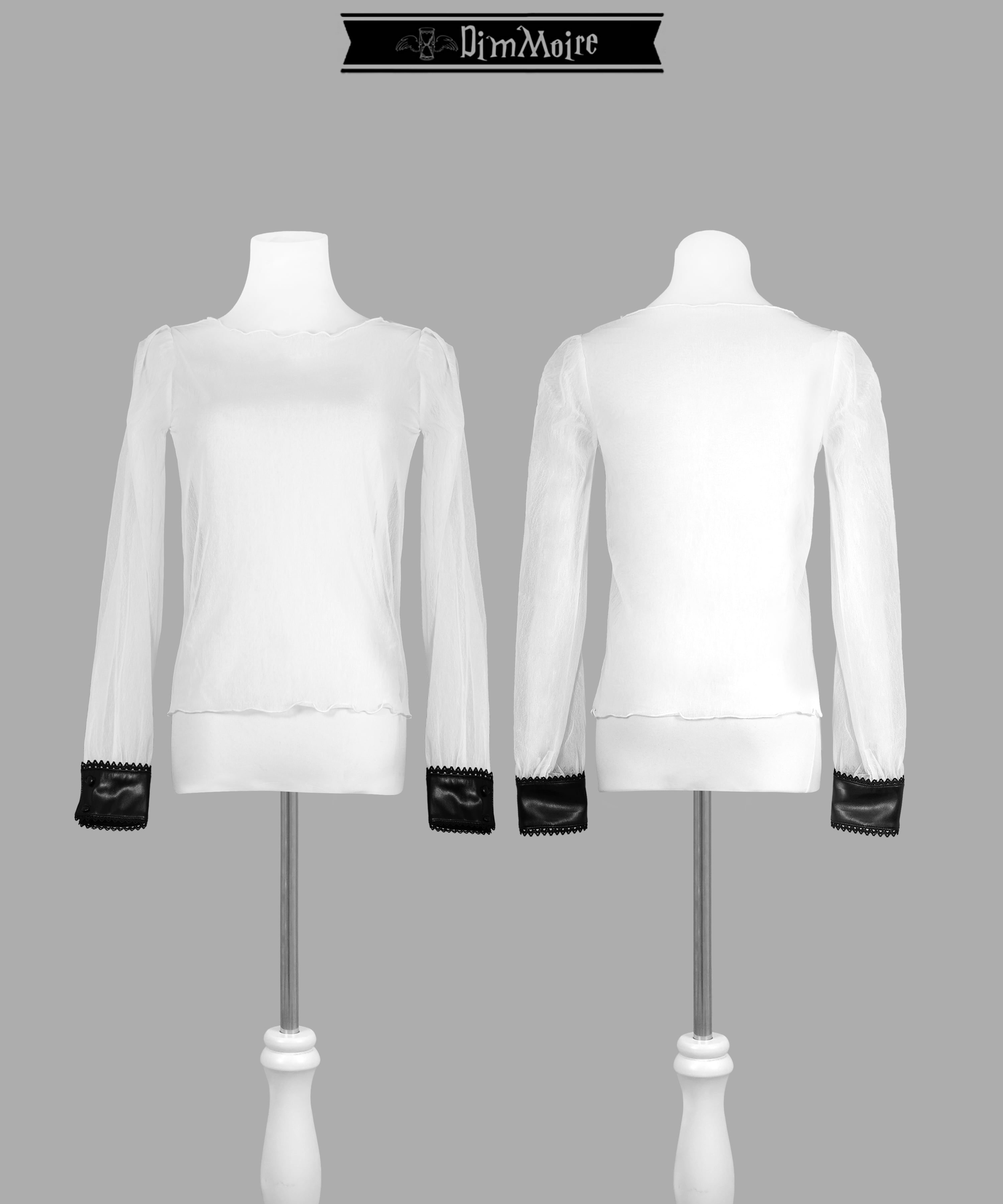 Baby Skull Layered Dress【Black＆White】 | DimMoire