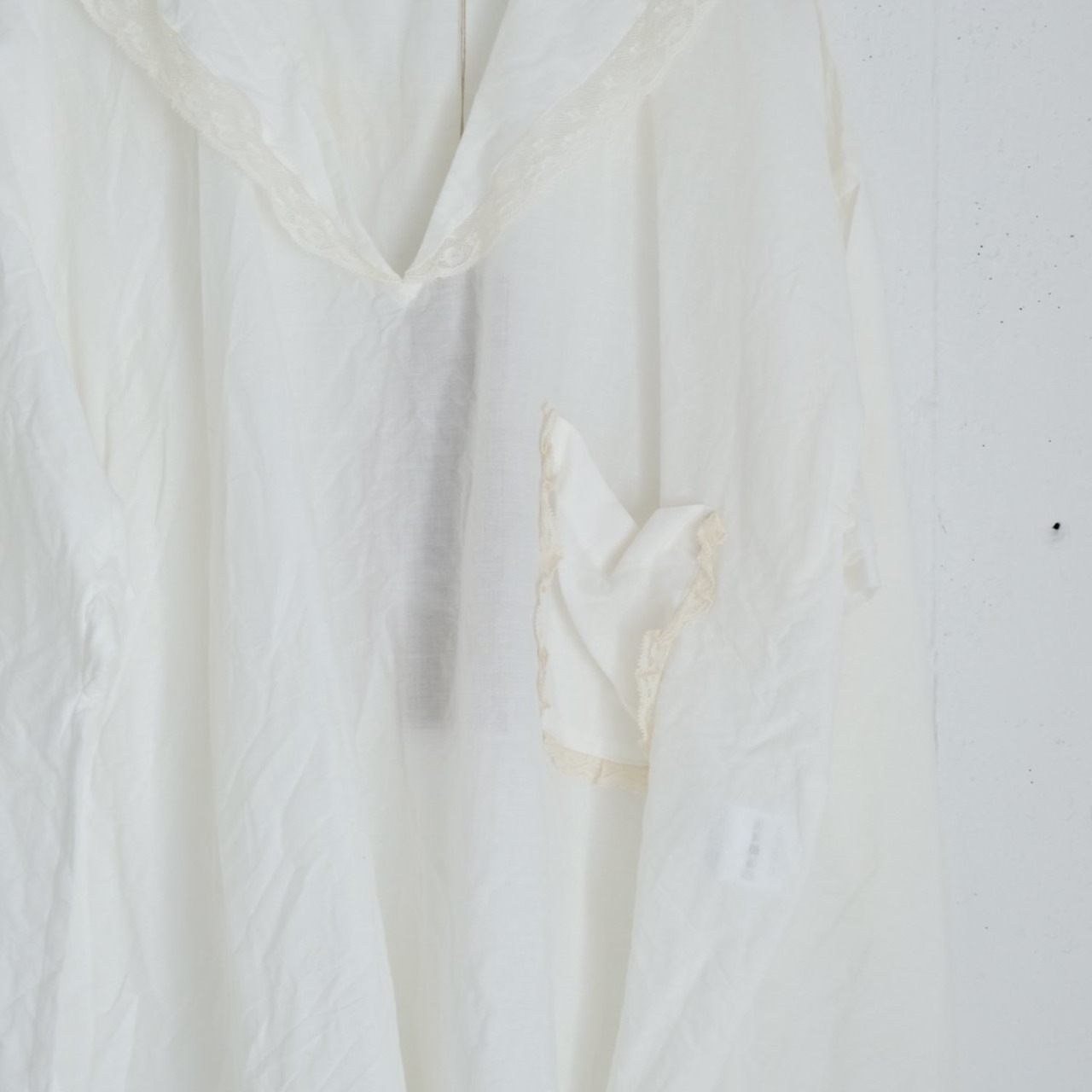 [2026春夏 再入荷]TOWAVASE(トワヴァーズ）Leavers blouse コットンリネン セーラーカラーブラウス/ white
