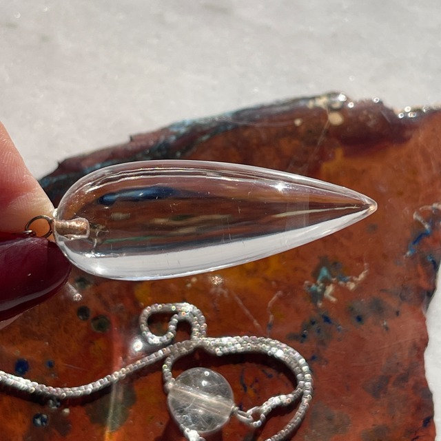 【超美石】ガネッシュヒマール産　水晶　ペンデュラム  No.3