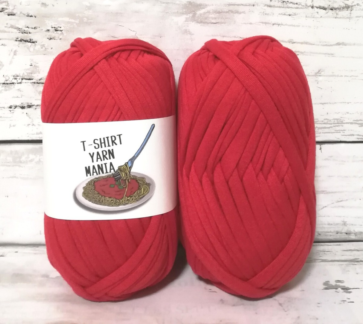 レッド 赤色 1玉 30m Tシャツヤーン | T-SHIRT YARN MANIA ~Tシャツ 