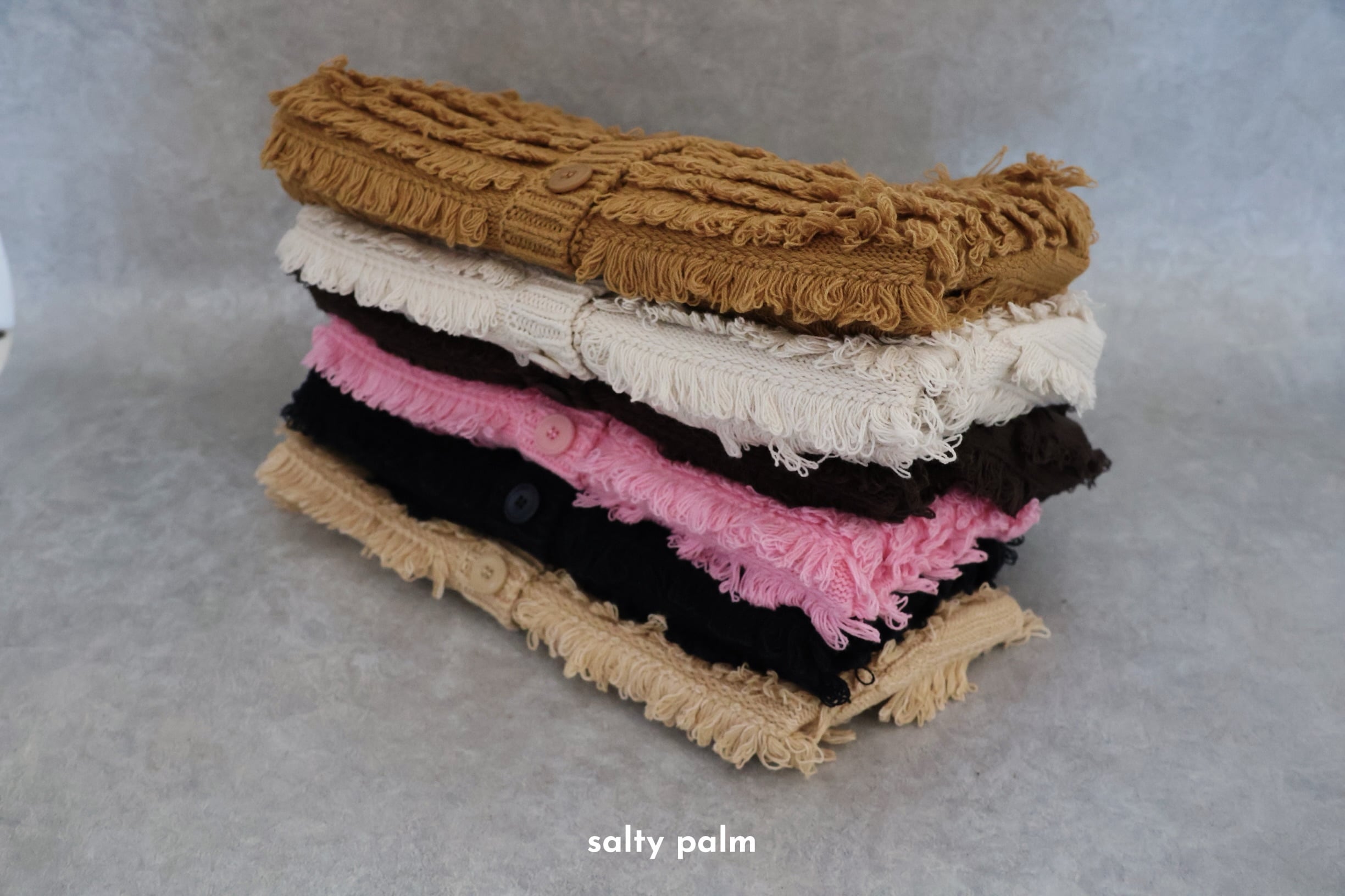 1.26~2.10まで順次出荷】 FRINGE CARDIGAN | Yonkon