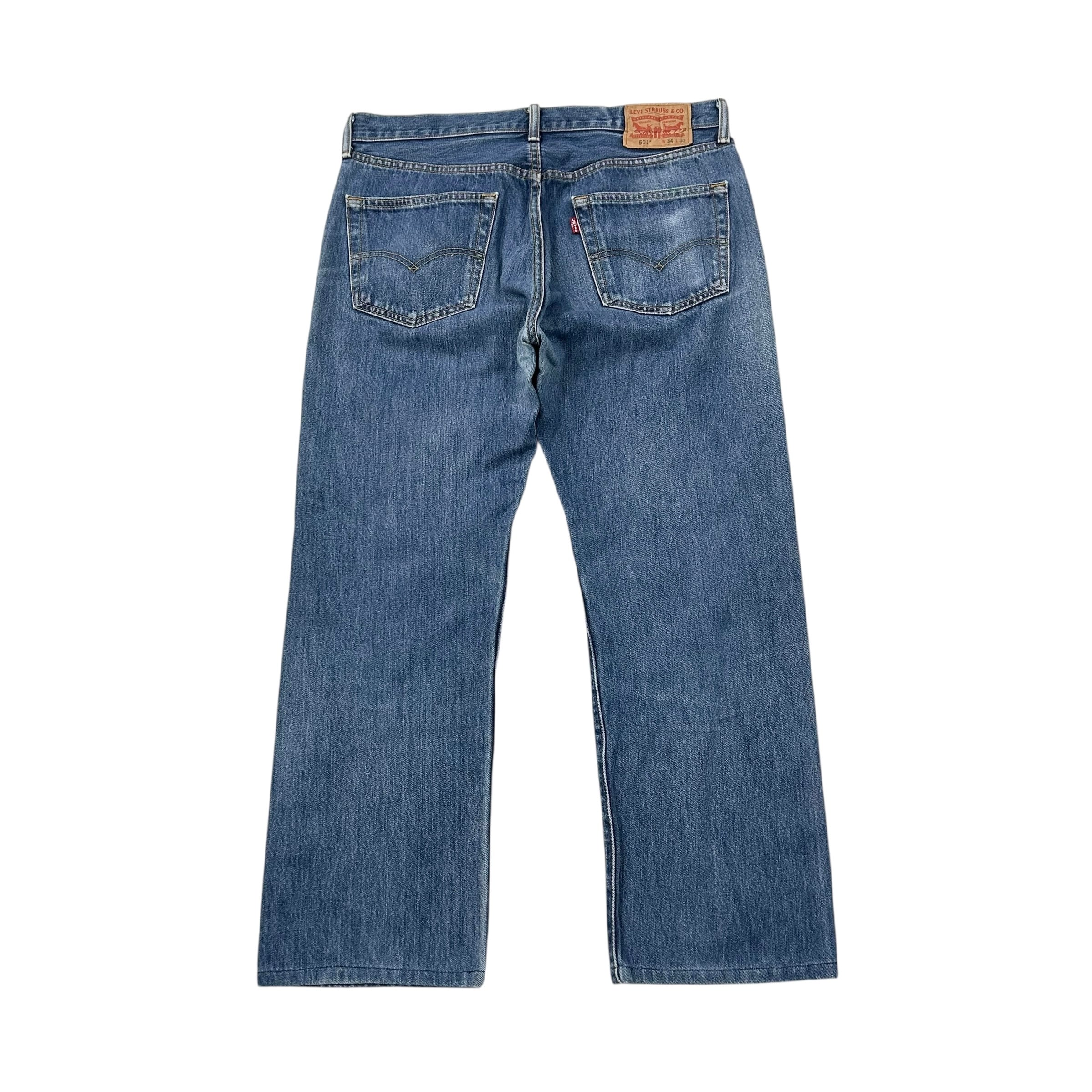00s メキシコ製 Levi's/リーバイス 501 デニムパンツ W34インチ ブルー