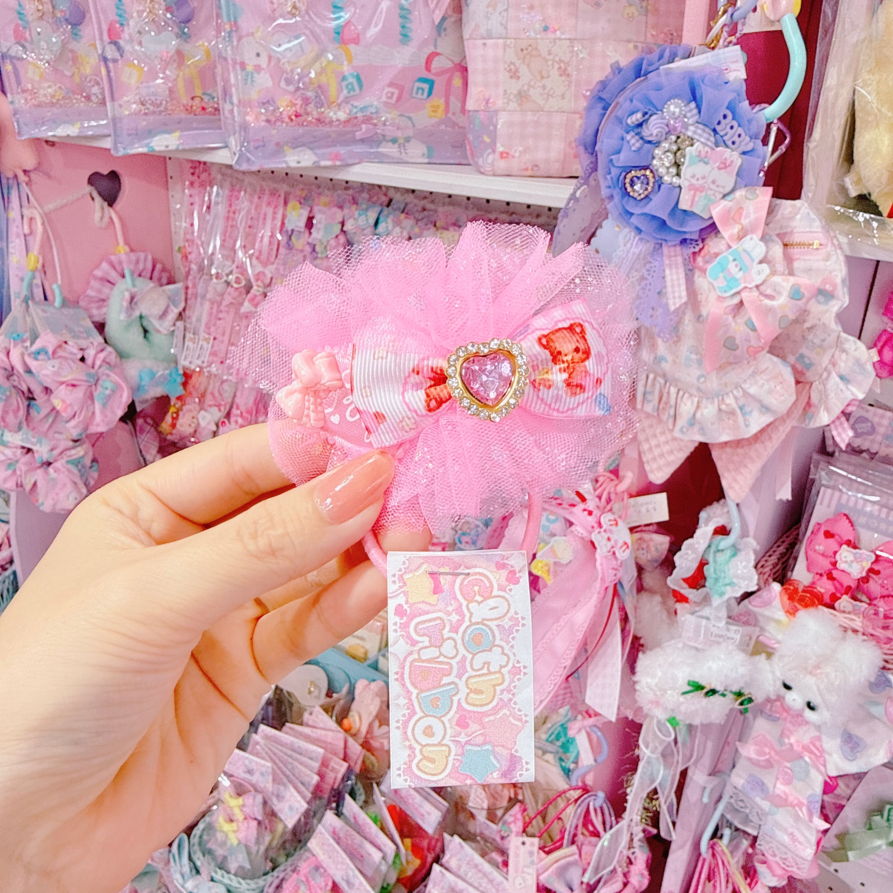 【C5】86-31チュールヘアゴム