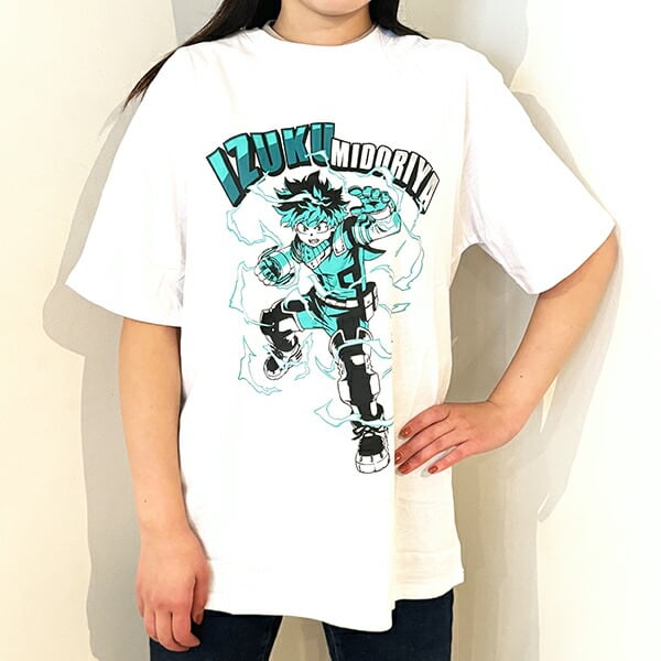 僕のヒーローアカデミア デク Tシャツ(ホワイト) Mサイズ アパレル