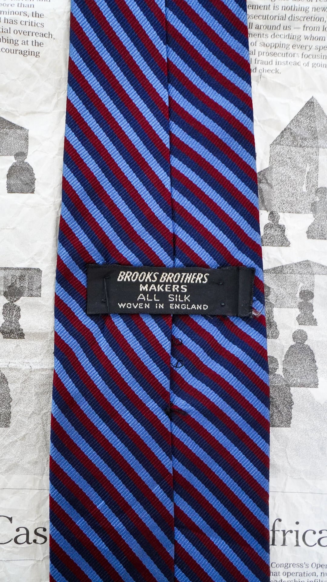 1960s】BROOKS BROTHERS ブルックスブラザーズ レップタイ 《黒 1960s】BROOKS BROTHERS ブルックスブラザーズ レップタイ 《黒