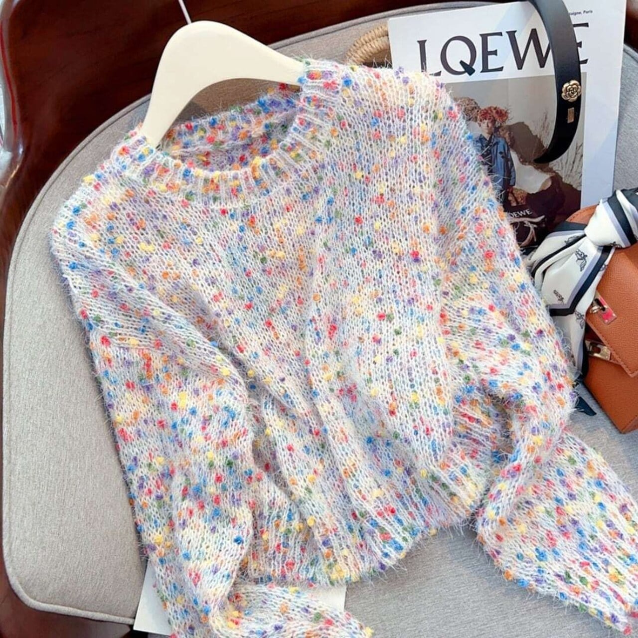 カラフルニット セーター カジュアル エレガント E715 | kao lyu