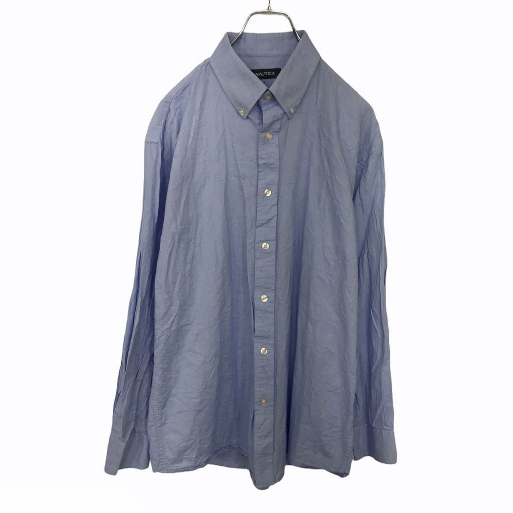NAUTICA 長袖コットンシャツ XLサイズ位 サイズ表記16 32&frasl;33