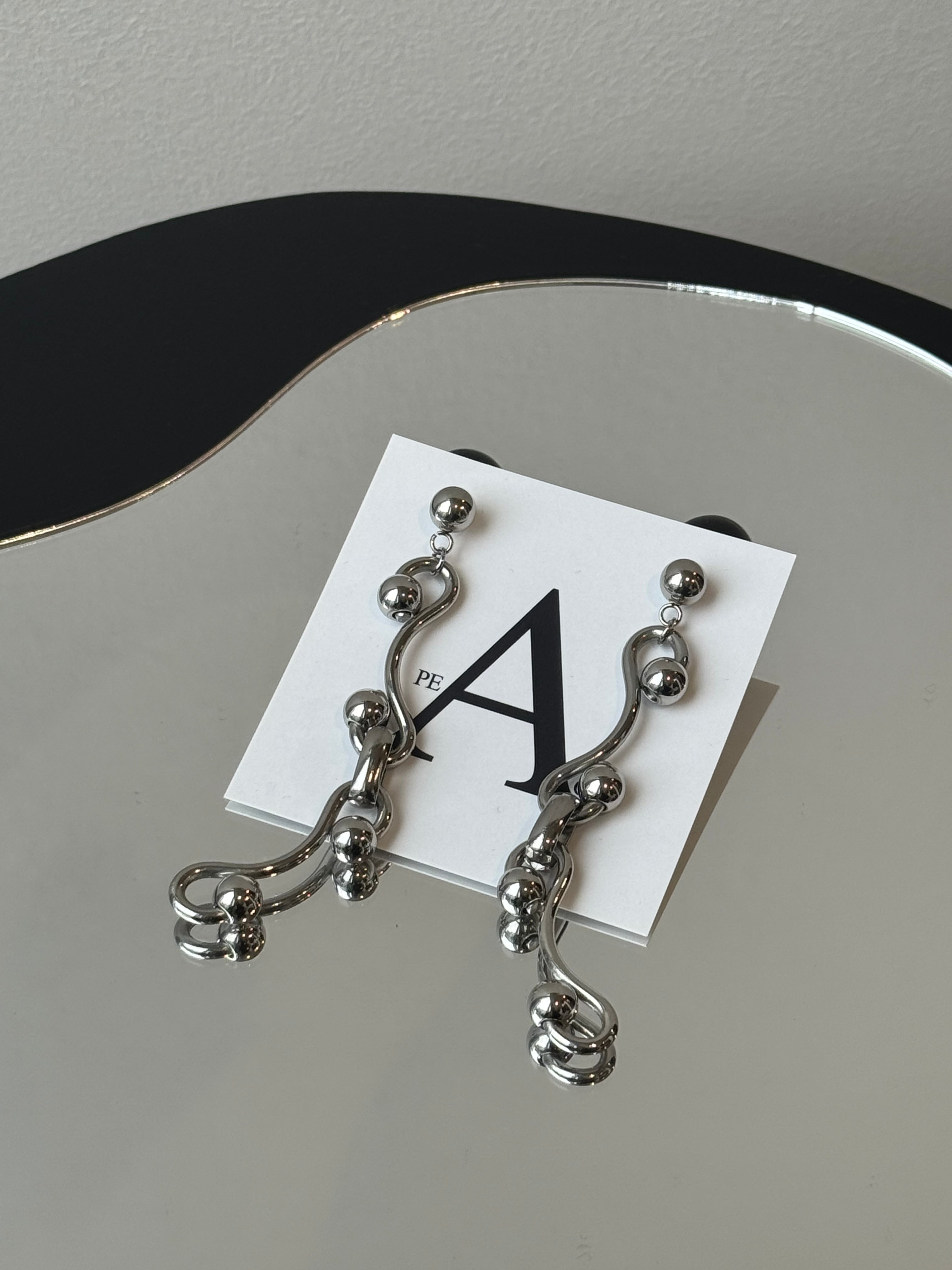 silver wiggle bone concat long