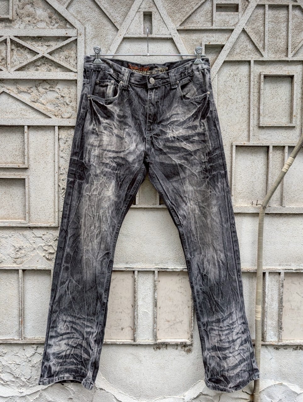 "FADE" design denim pants