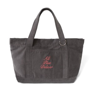 APD CORDUROY LOGO HAND BAG / DARK GRAY