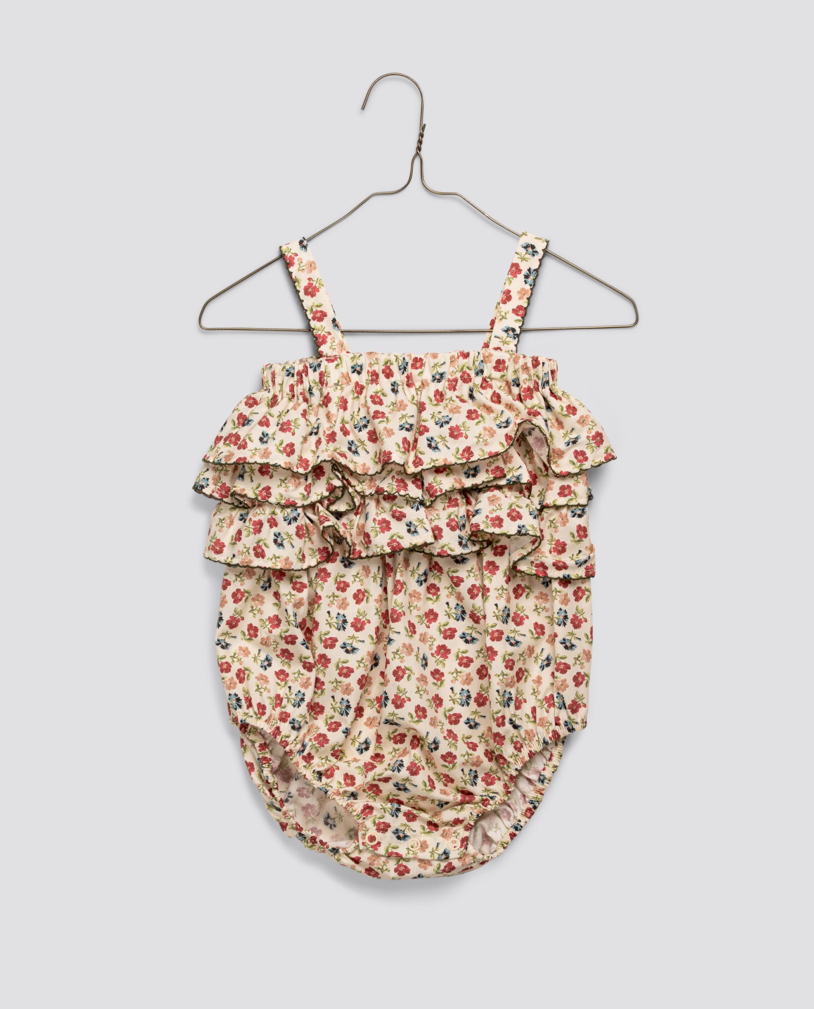little cotton clothes/Clarissa Romper - Sundae Floral