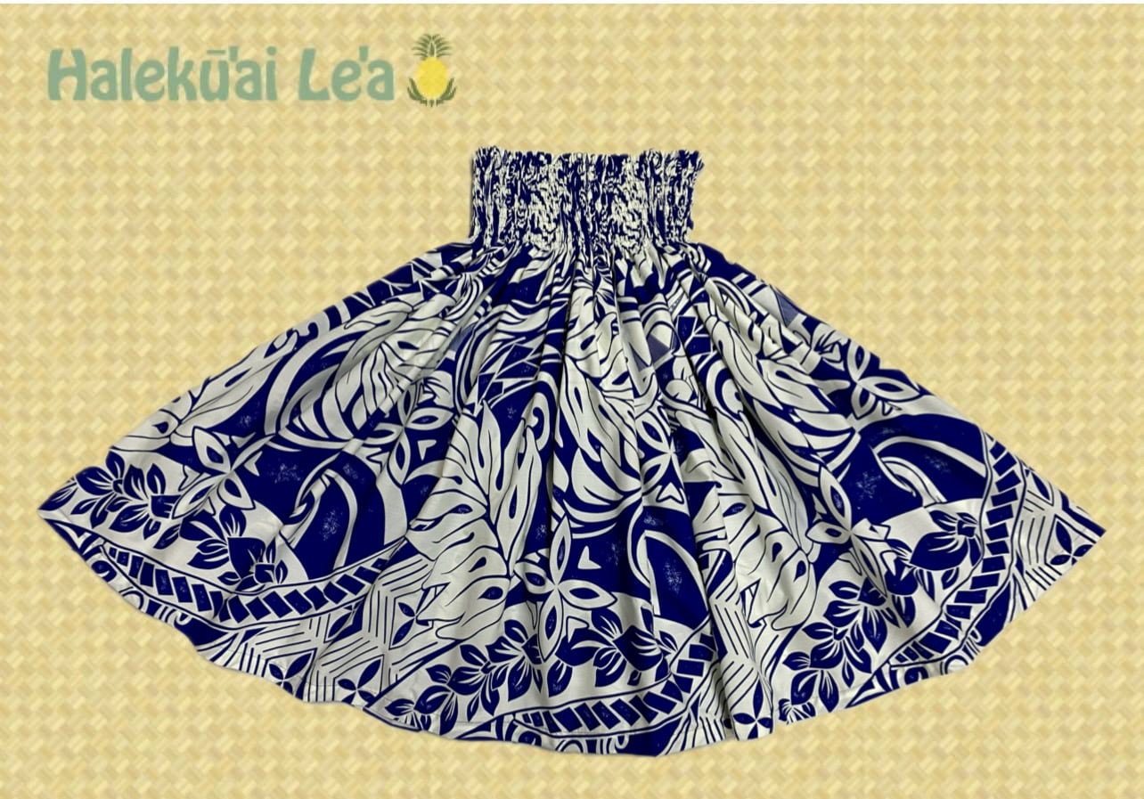 【ハレクーアイレア】ブラウン パウスカート 幾何学模様 パウスカート | halekuailea ハレクーアイレア