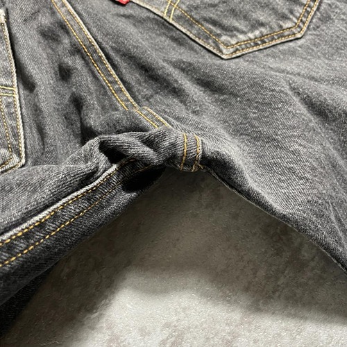 【W34 L34】 メキシコ製 usa levi's 先染ブラック 501xx 詳細写真16