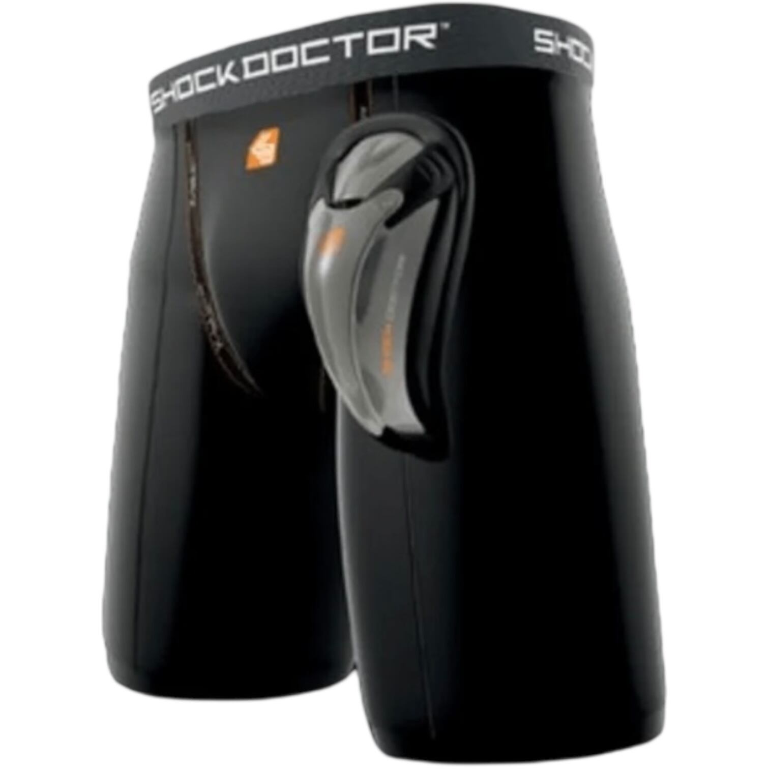 SHOCK DOCTOR コア・コンプレッションショーツ(バイオフレックスカップ付き) ブラック