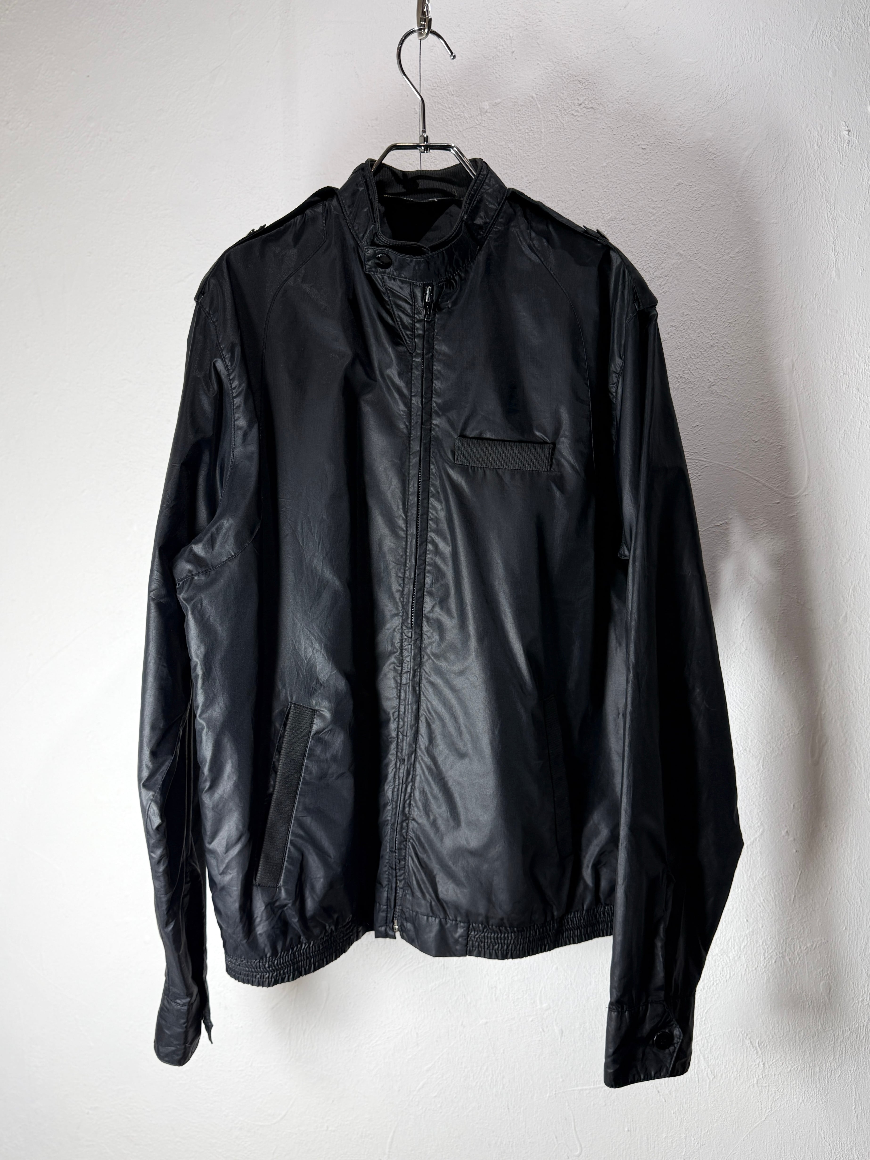 80s nylon stand collar jacket