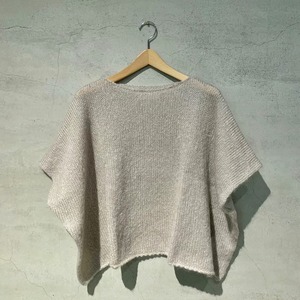 【evam eva】mohair silk poncho/E233K023