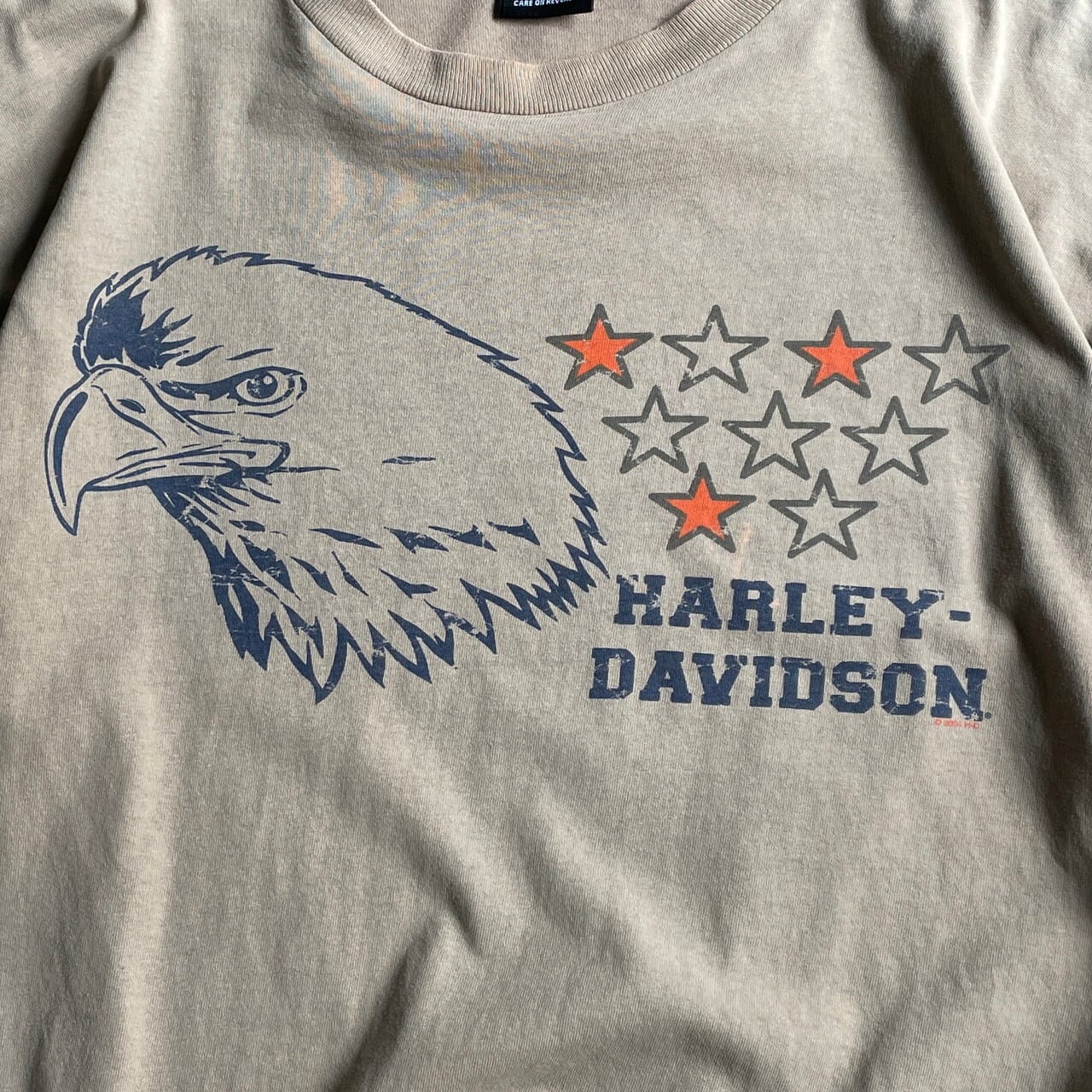 harley davidson ハーレーダビッドソン　ベージュ　tシャツ